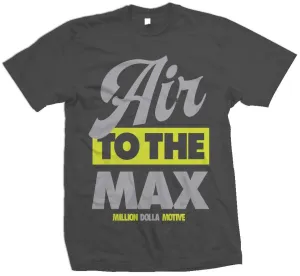 Air to the Max - Volt on Dark Grey T-Shirt