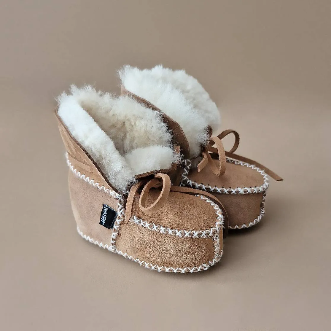 Baby - Lammy Booties - Caramel