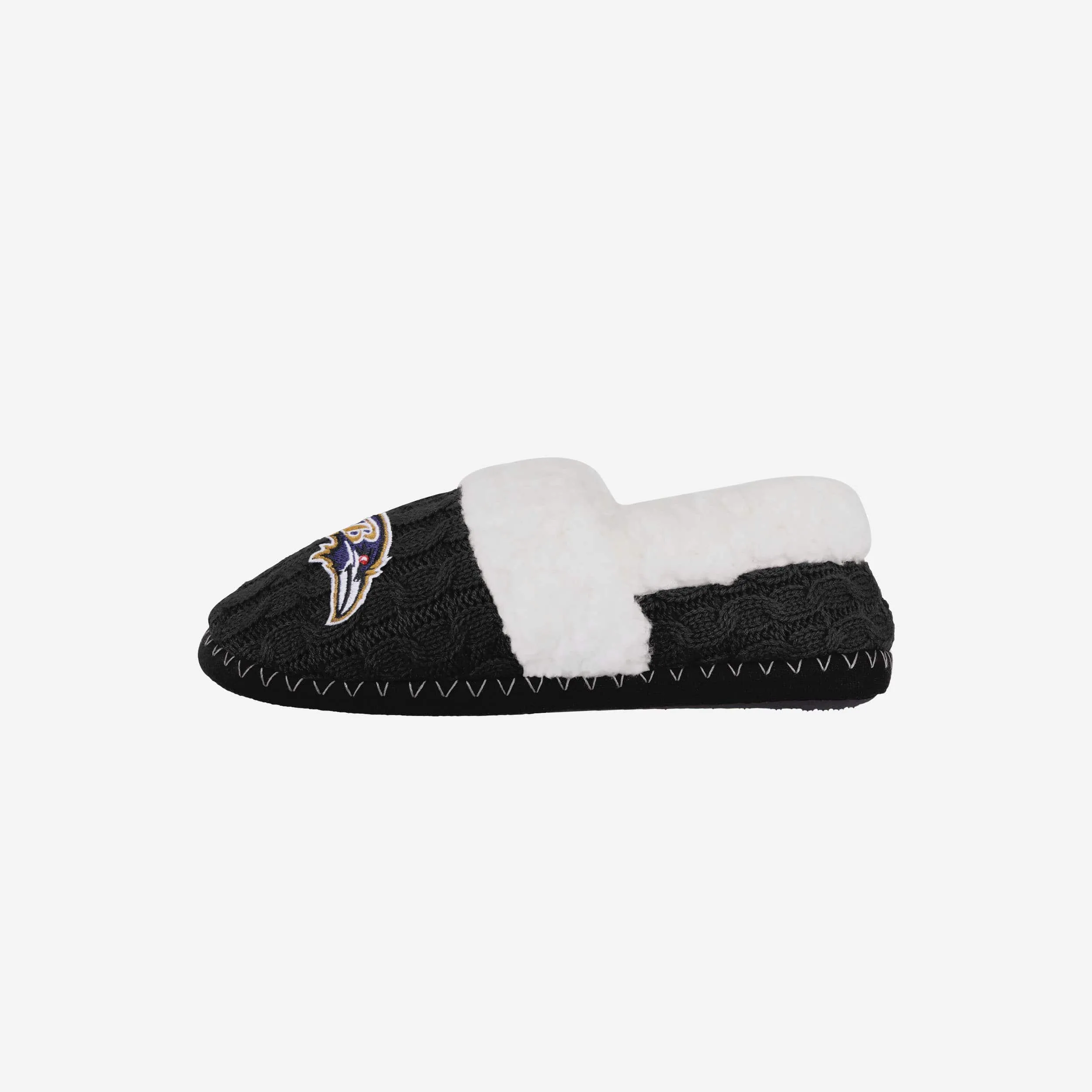 Baltimore Ravens Womens Team Color Moccasin Slipper