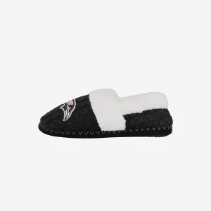 Baltimore Ravens Womens Team Color Moccasin Slipper
