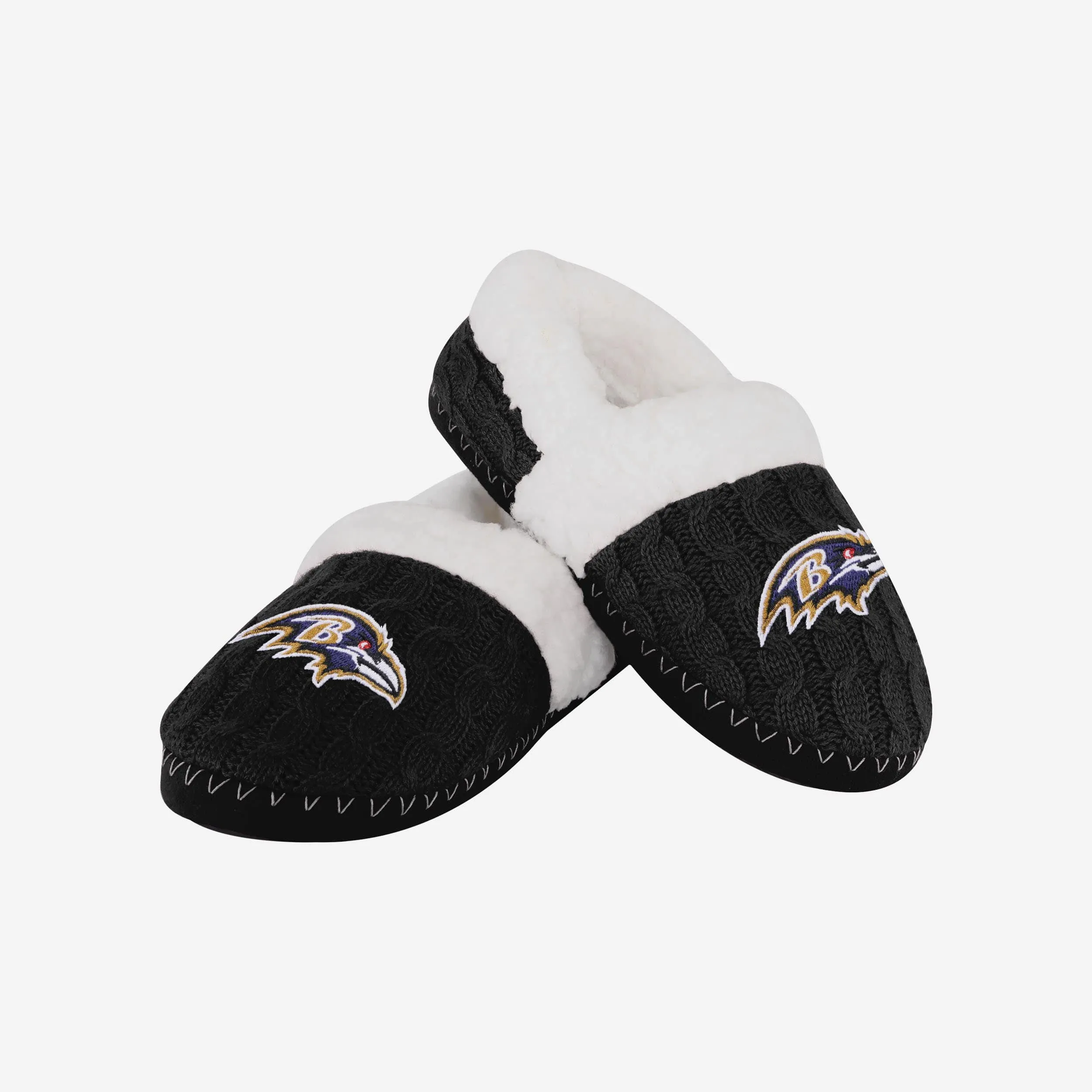 Baltimore Ravens Womens Team Color Moccasin Slipper