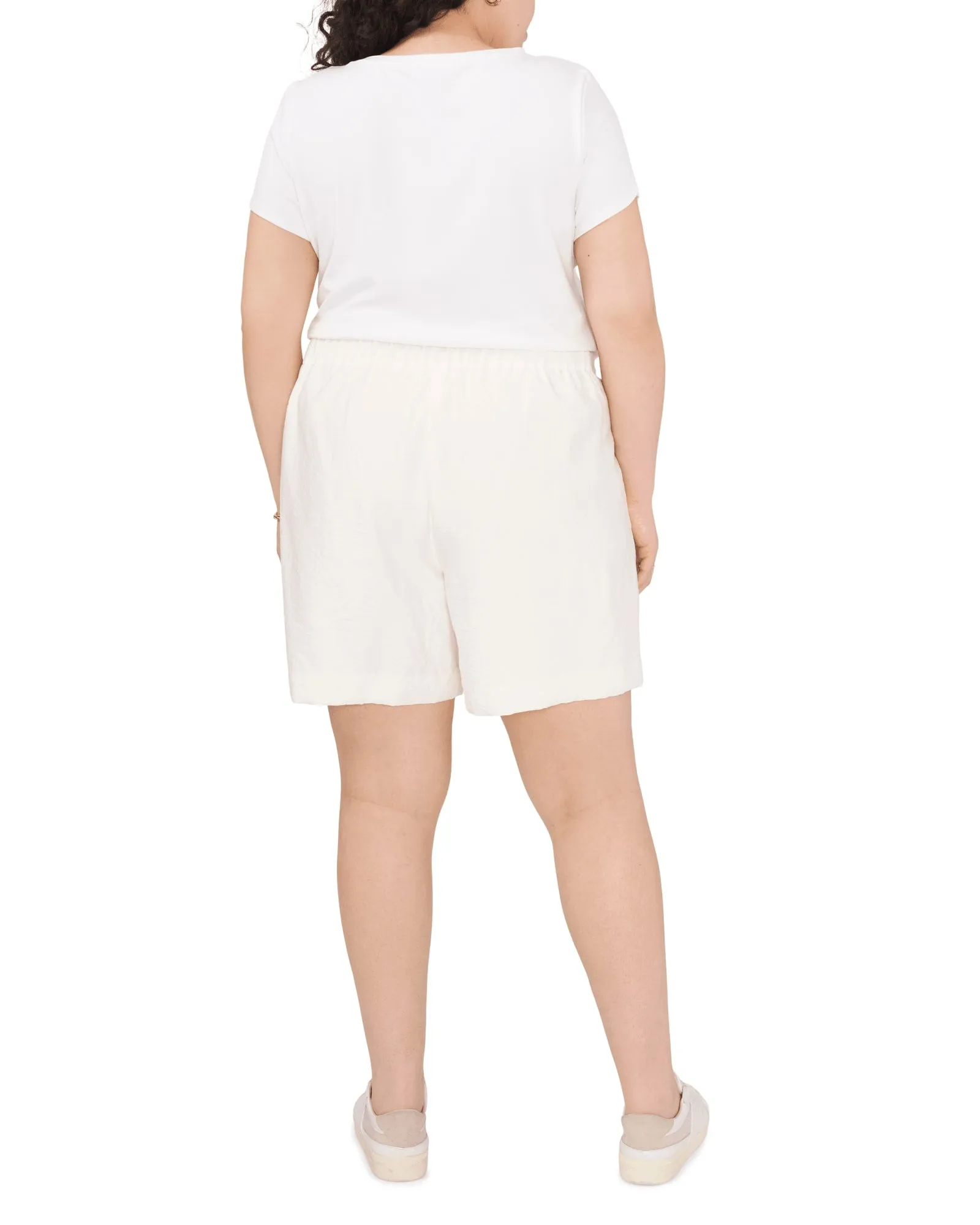 Brylie Rumple Twill Short | NEW IVORY