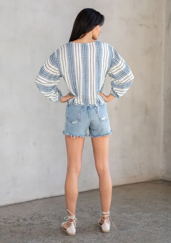 Cosima Tie Front Top