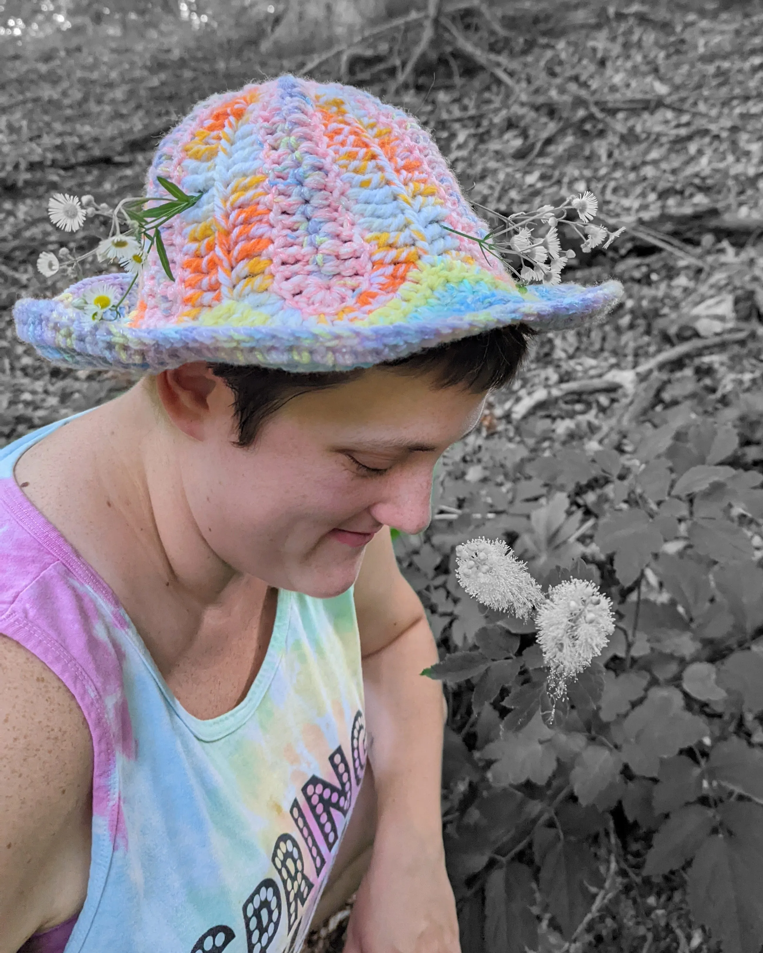 'Daisy Derby' Hat Downloadable Crochet Pattern