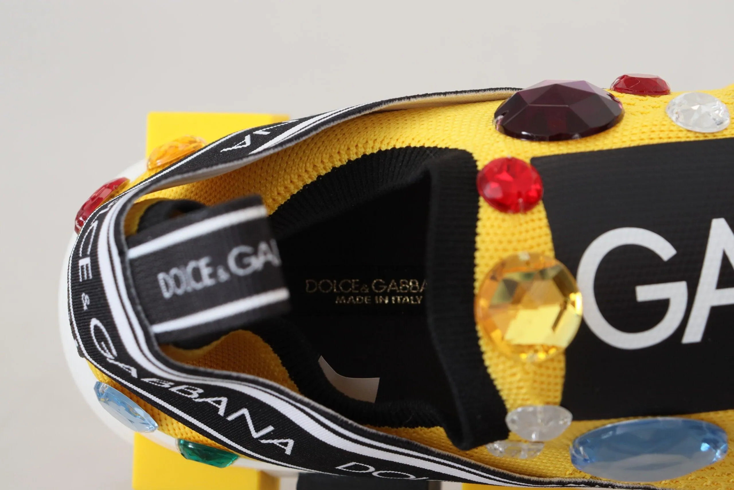 Dolce & Gabbana Gul Sorrento Krystal Sneakers