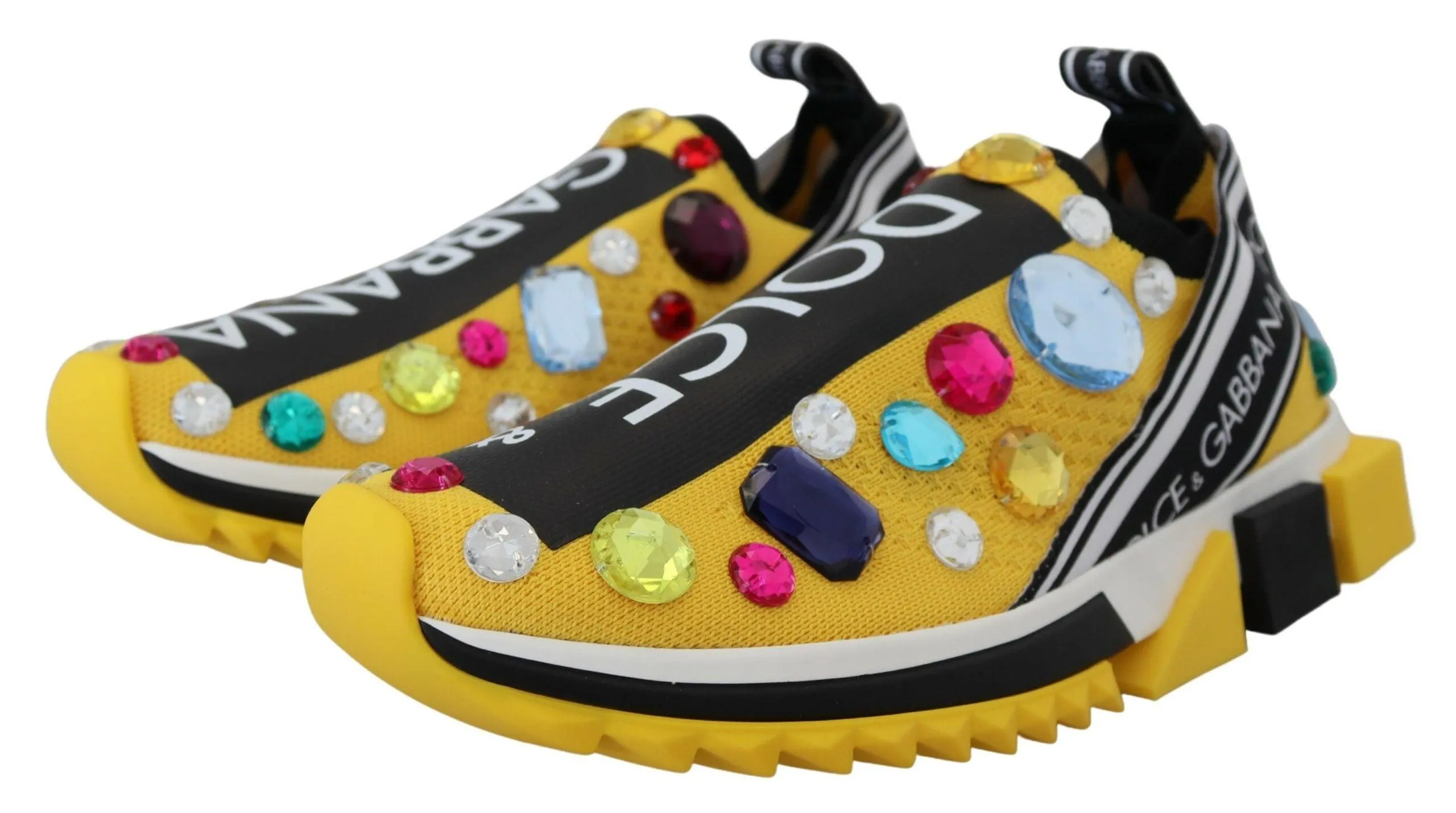 Dolce & Gabbana Gul Sorrento Krystal Sneakers