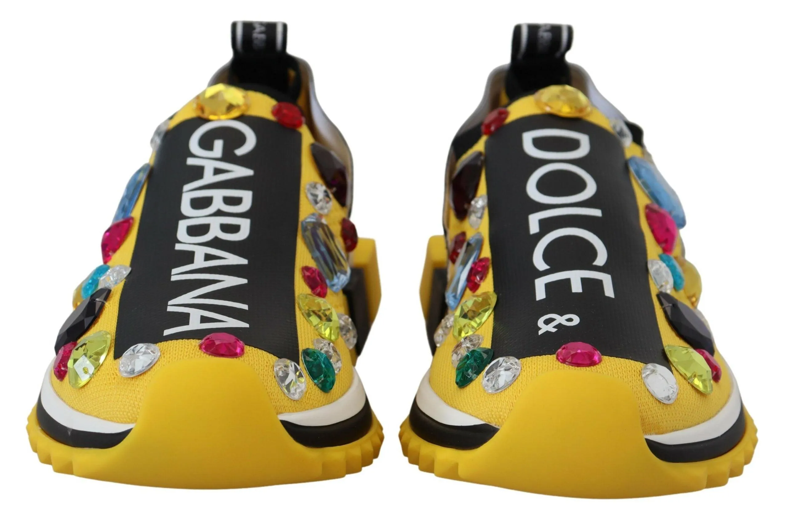 Dolce & Gabbana Gul Sorrento Krystal Sneakers