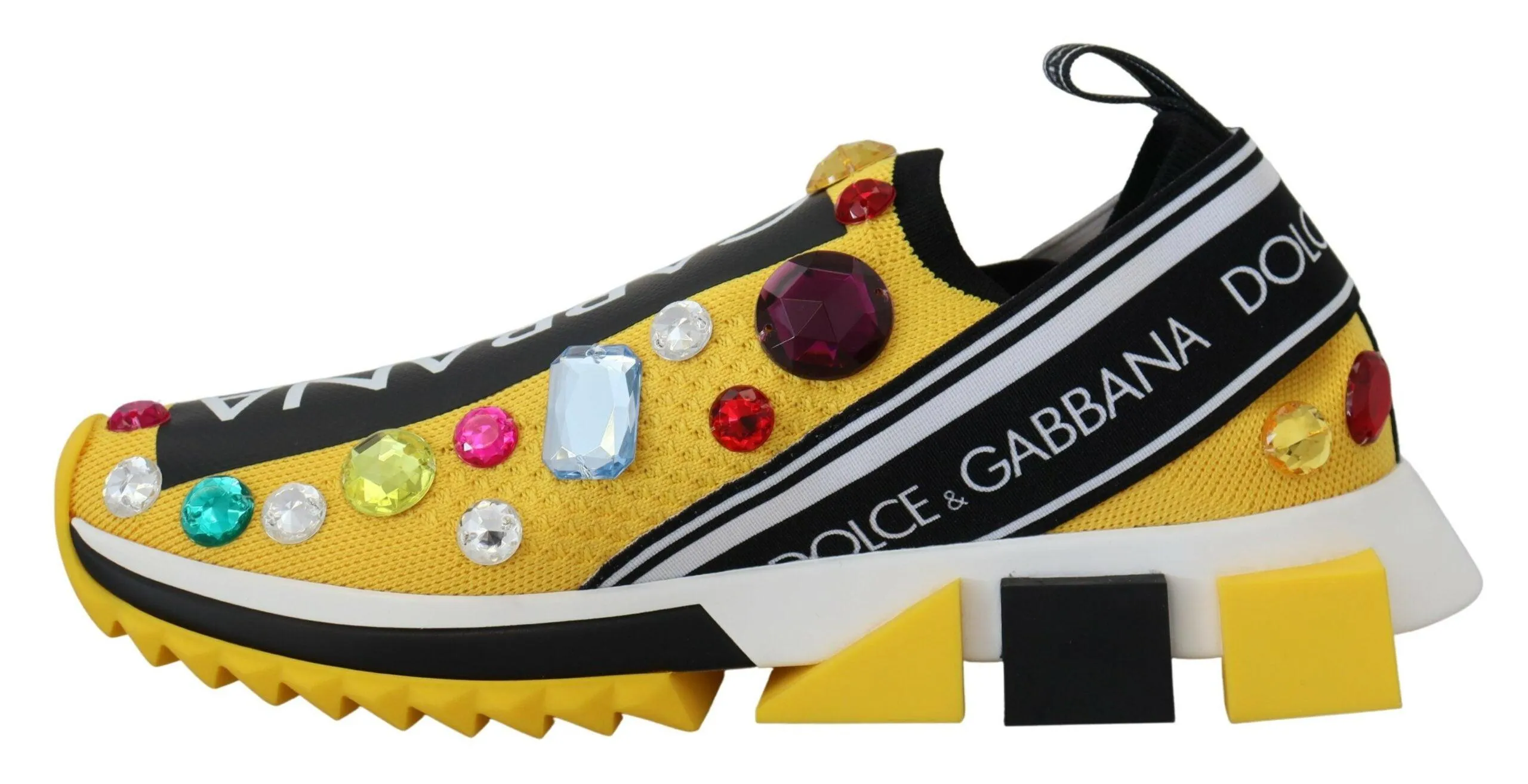 Dolce & Gabbana Gul Sorrento Krystal Sneakers