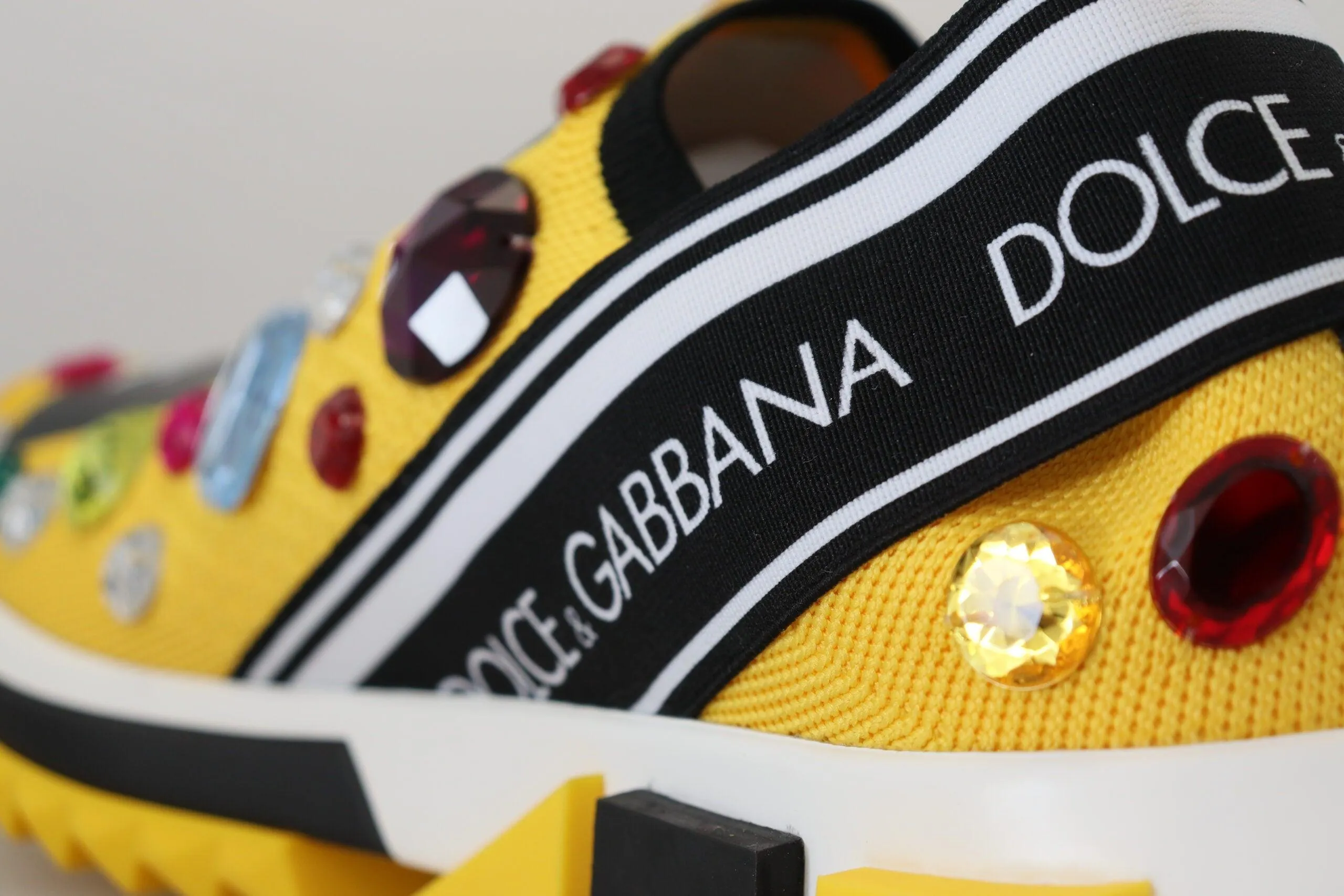 Dolce & Gabbana Gul Sorrento Krystal Sneakers