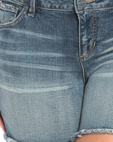 Frayed Hem Denim Shorts - Lara | LARA