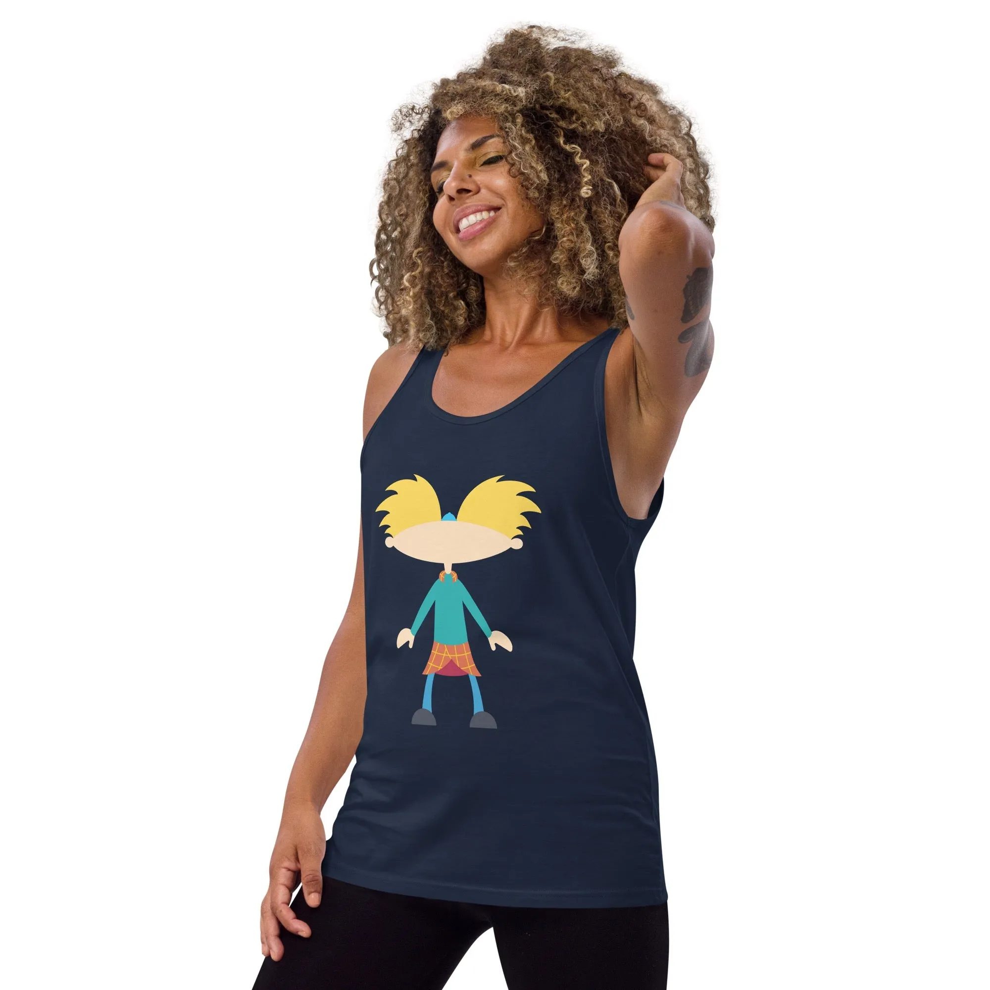 Hey Arnold! Minimalist Arnold Unisex Tank Top