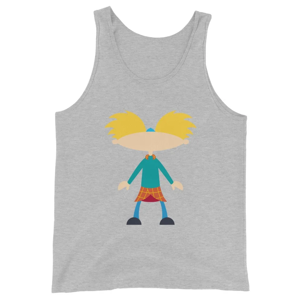 Hey Arnold! Minimalist Arnold Unisex Tank Top