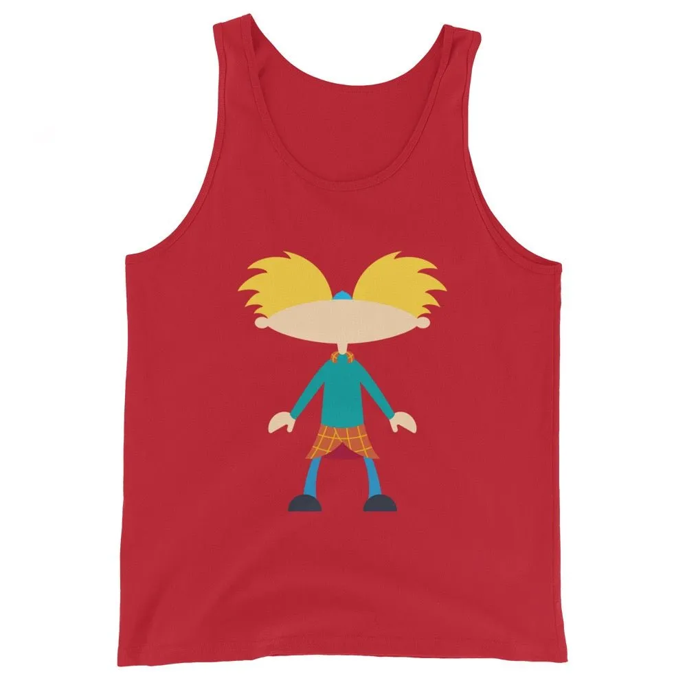 Hey Arnold! Minimalist Arnold Unisex Tank Top