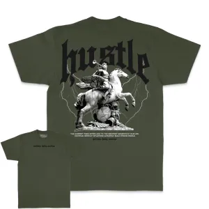 Hustle Builds Strong People - Olive T-Shirt