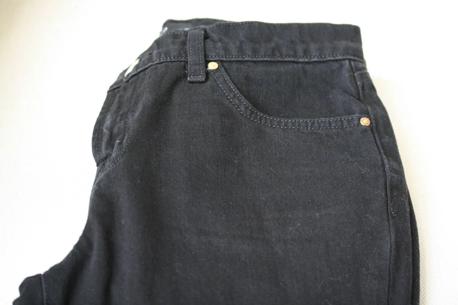 J BRAND JAKE BLACK DISTRESSED BOYFRIEND JEANS W24 UK 6
