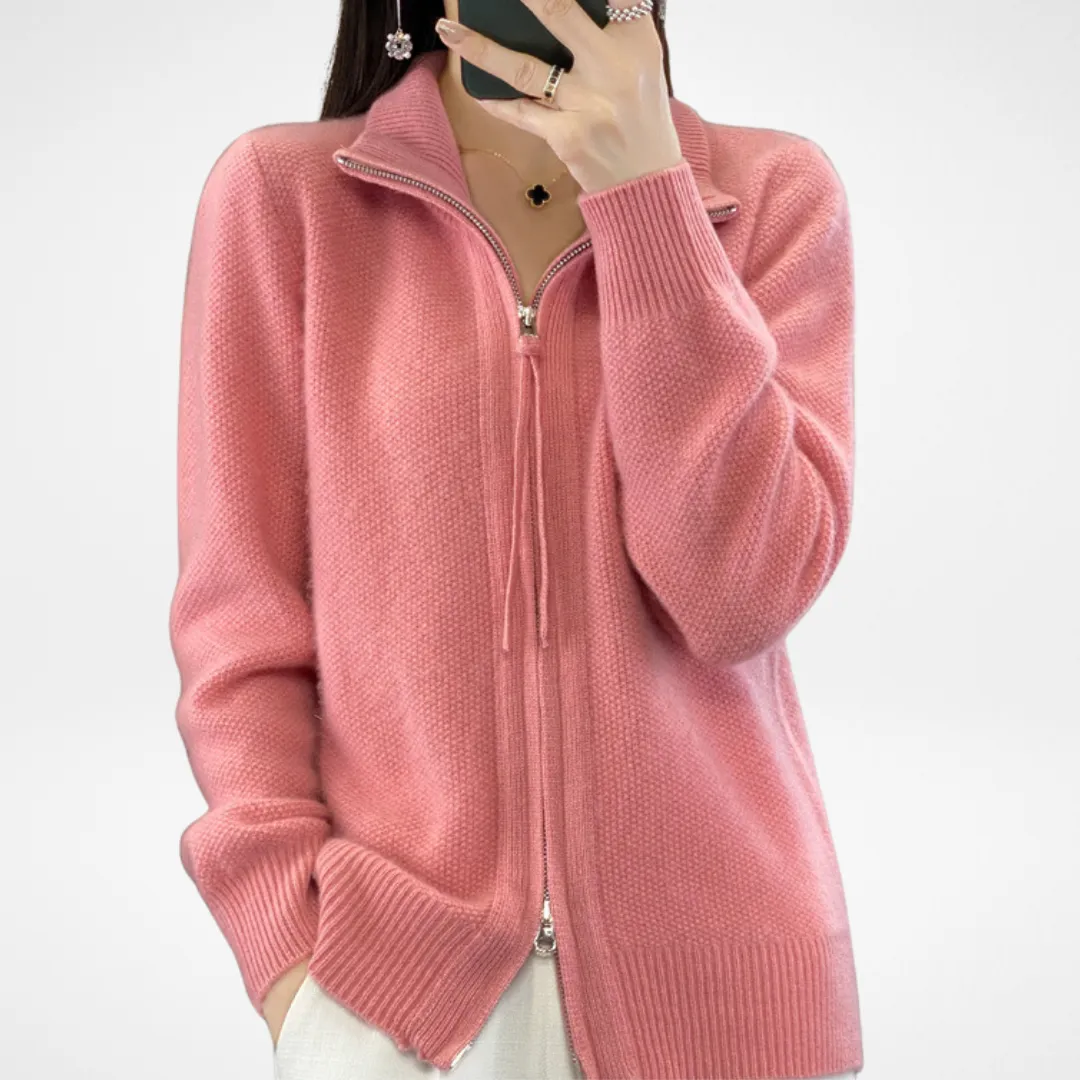 KATRINA - Minimalist Zip Sweater