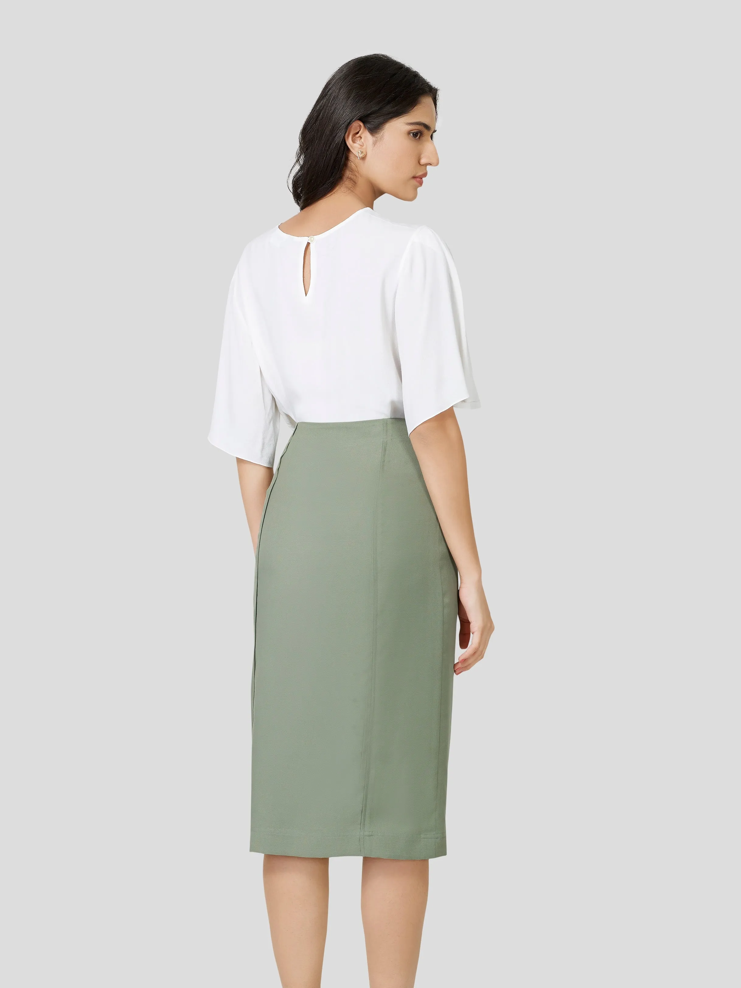 Laurel Lyocell Paneled Skirt
