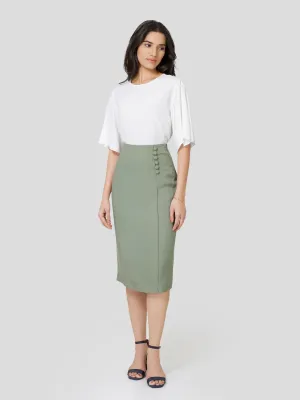 Laurel Lyocell Paneled Skirt