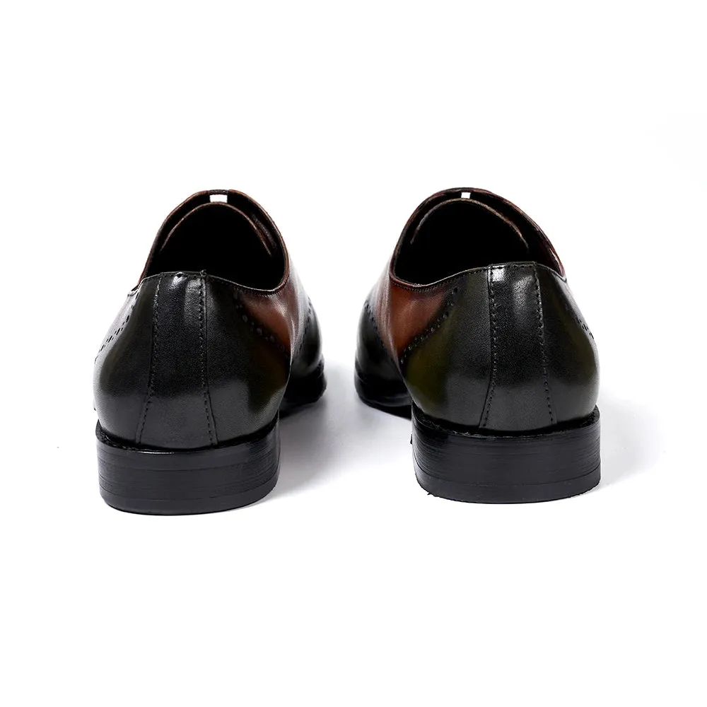 Men's Brogue Handmade Oxford Genuine Leather Dress Shoes