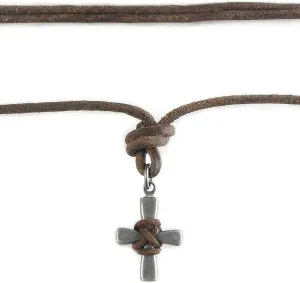 Mens Necklace with Cross/Tooth/Arrowhead/Surfboard/Tusk Pendant SURF-INSPIRED STYLE Leather Cord for Men, Boys Boyfriend Holidays Vacation BEACH Party Tribal Festival Imitation