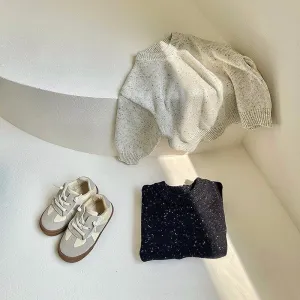 Minimalist Speckled Knit Sweater