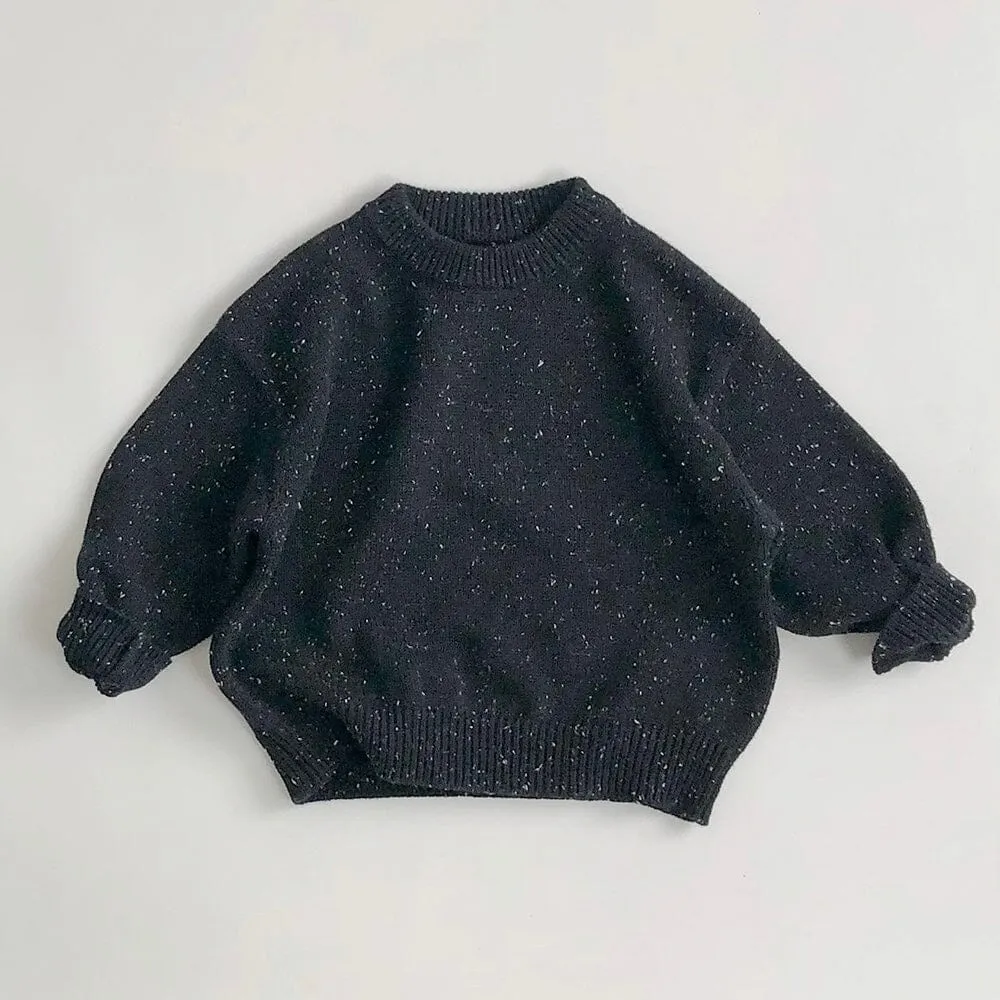 Minimalist Speckled Knit Sweater