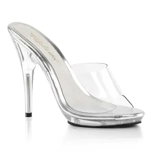 POISE-501 Fabulicious 5" Poise Clear Sexy Shoes (Posing Shoes)