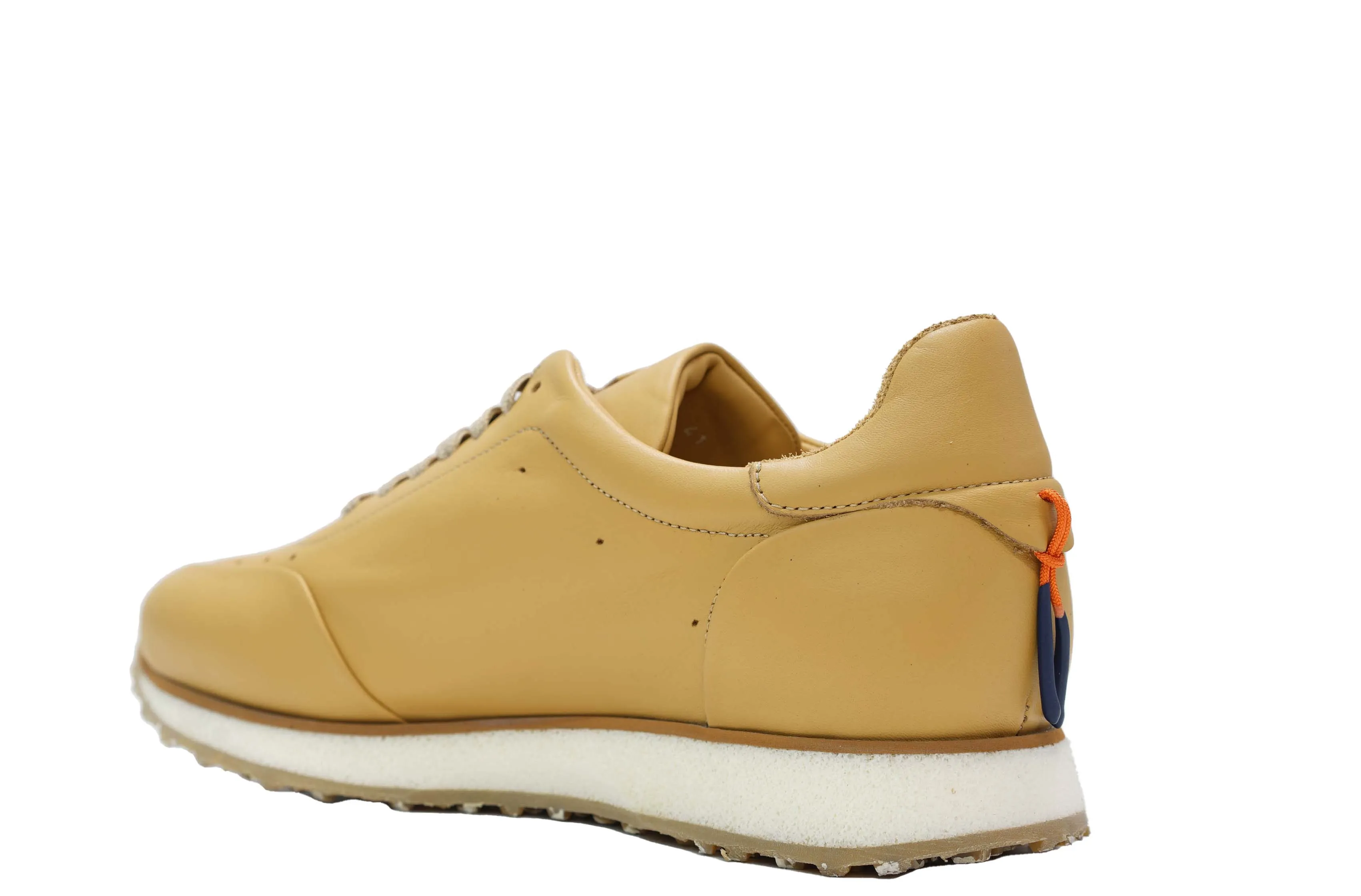 Roberto Serpentini Men's Beige Leather Sneaker MC3924 0% 3off