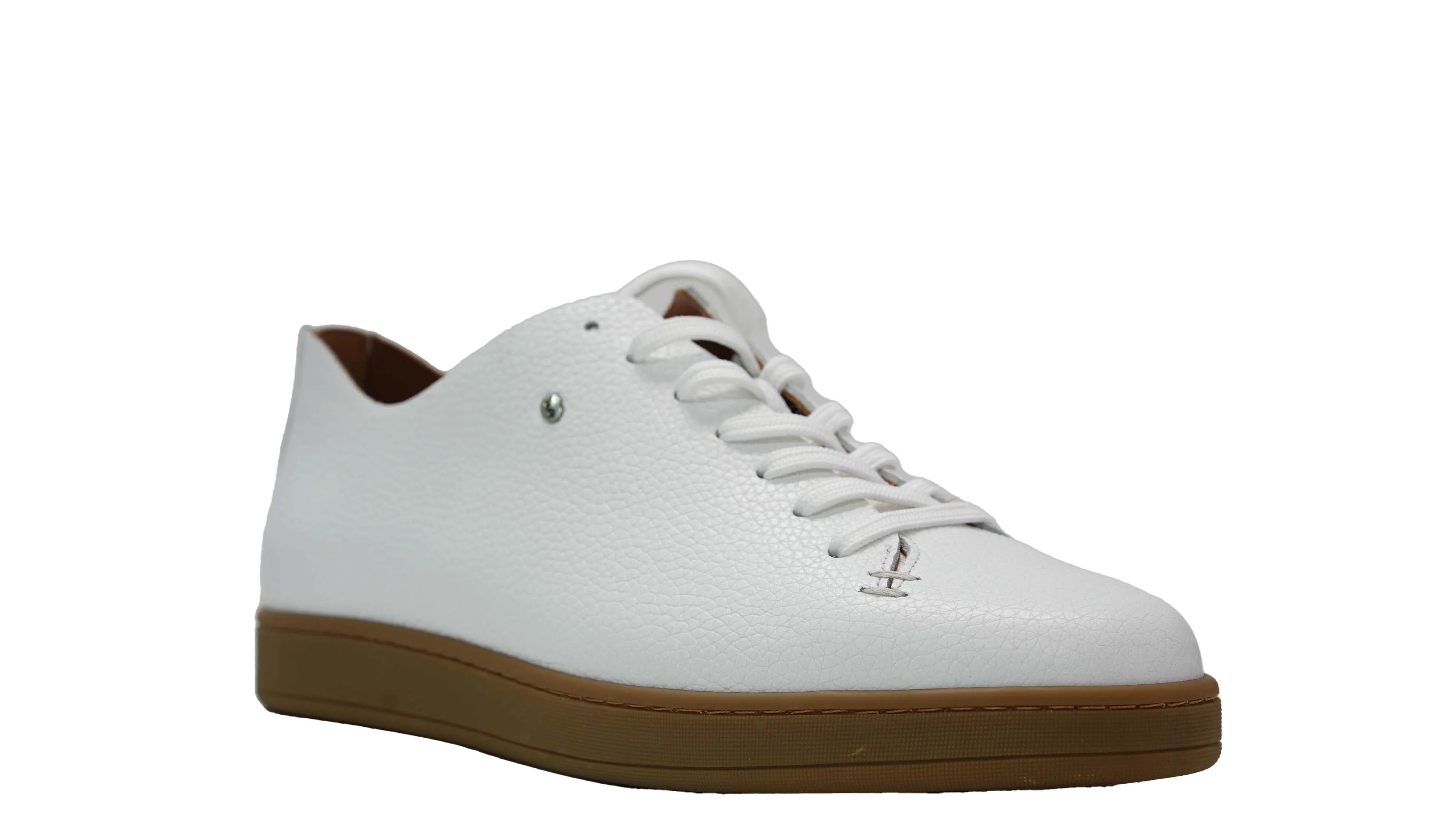 Roberto Serpentini Men's White Leather Lace Up 57000
