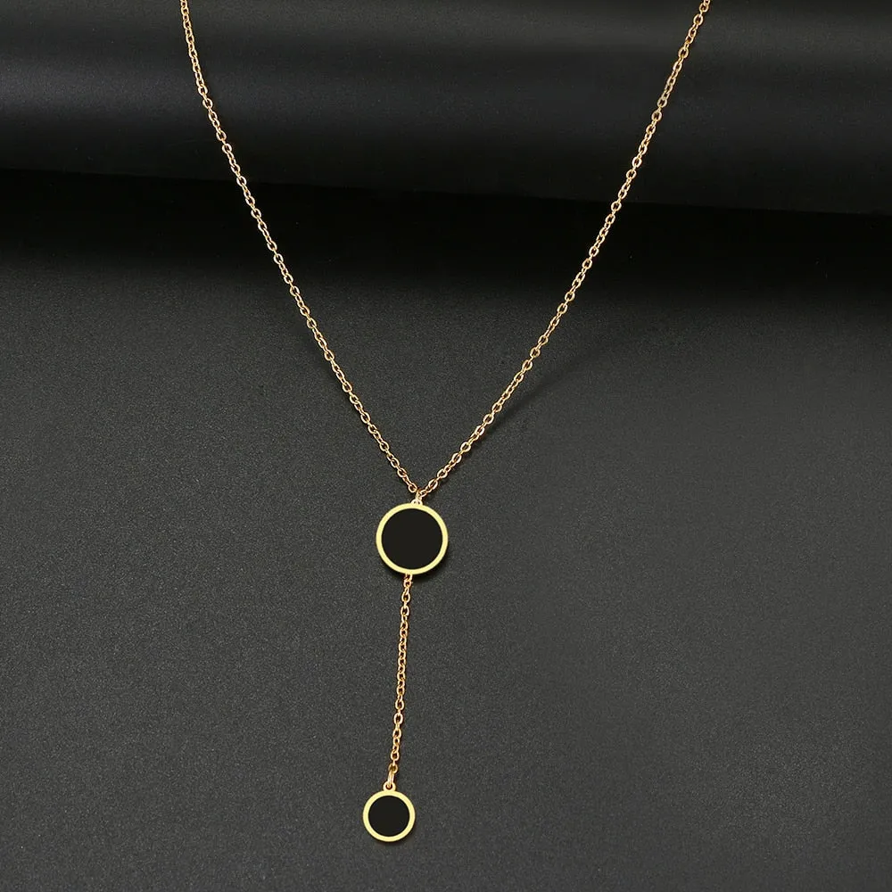 Round Minimalist Light Luxury Necklace