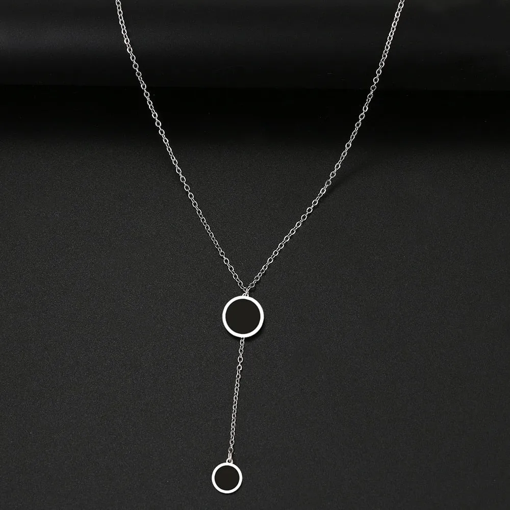 Round Minimalist Light Luxury Necklace