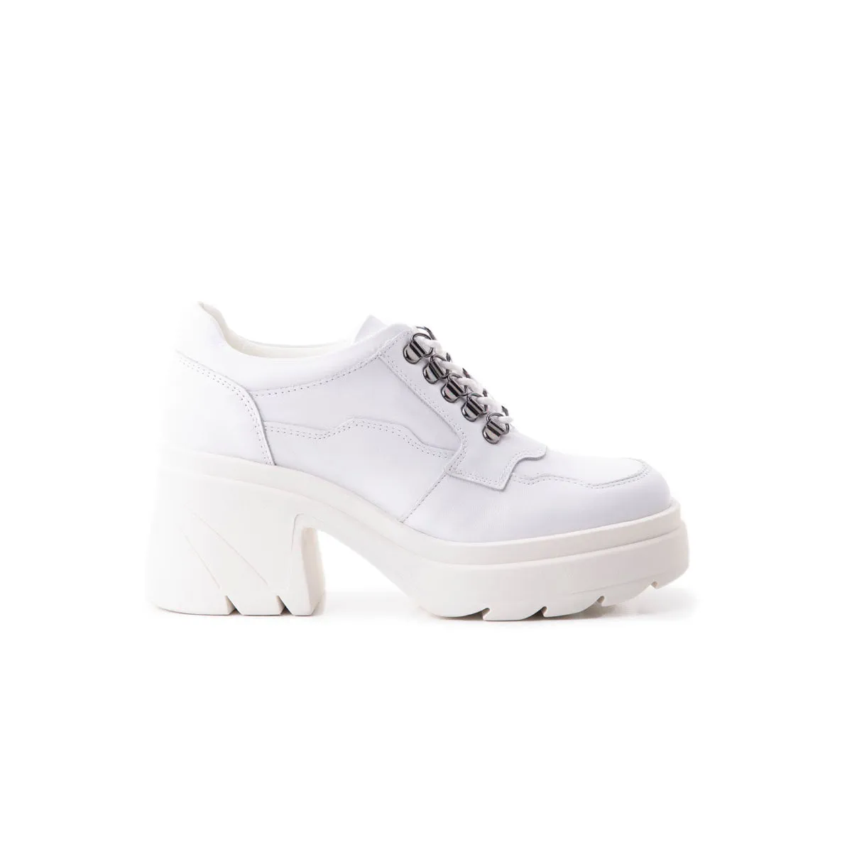 Rowdy White Leather
