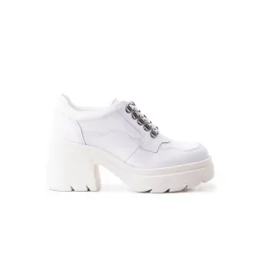 Rowdy White Leather