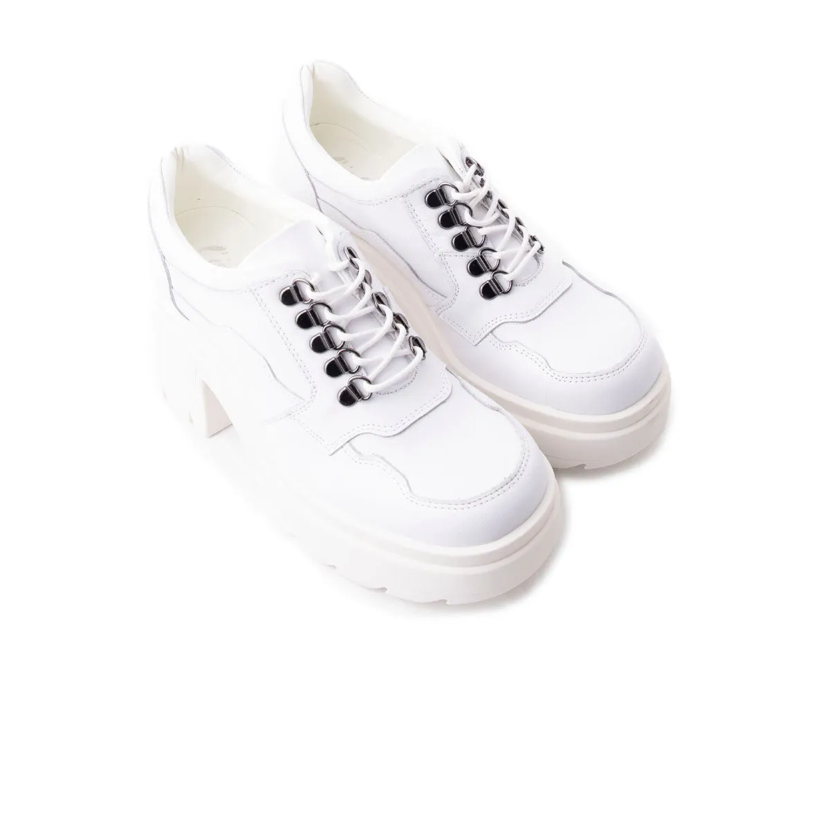 Rowdy White Leather