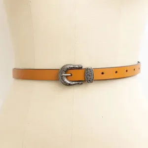 Shaw Skinny Western Belt Camel