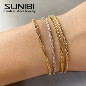 Simple Shiny Minimalist Charm Bracelet