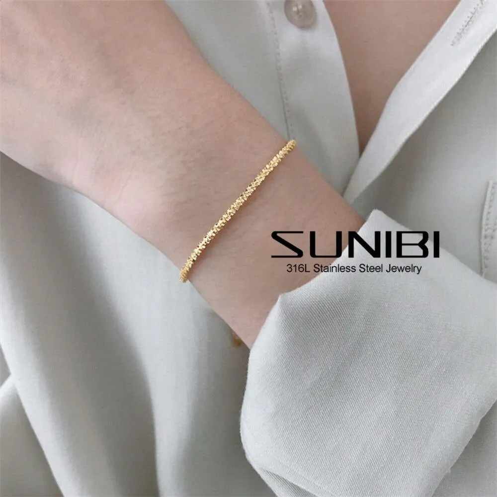 Simple Shiny Minimalist Charm Bracelet