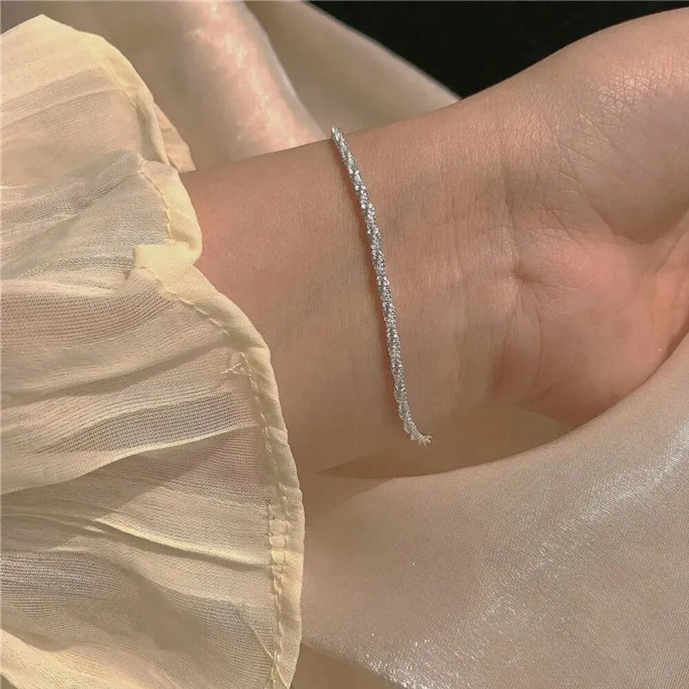 Simple Shiny Minimalist Charm Bracelet